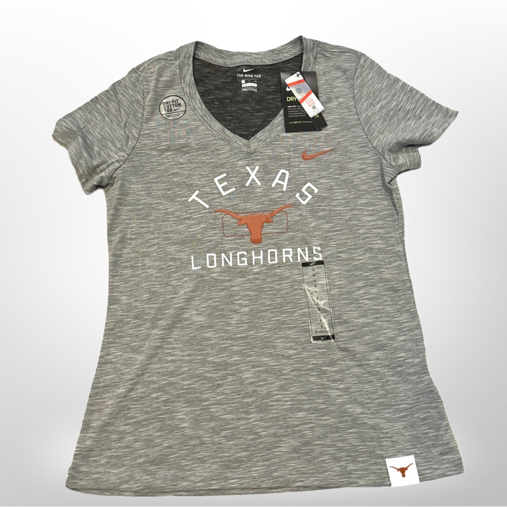 Brand new Nike Texas Longhorns V-neck Tshirt, women’s small